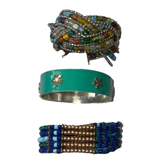 Beaded Bracelets Set of Three - Picture 1 of 5